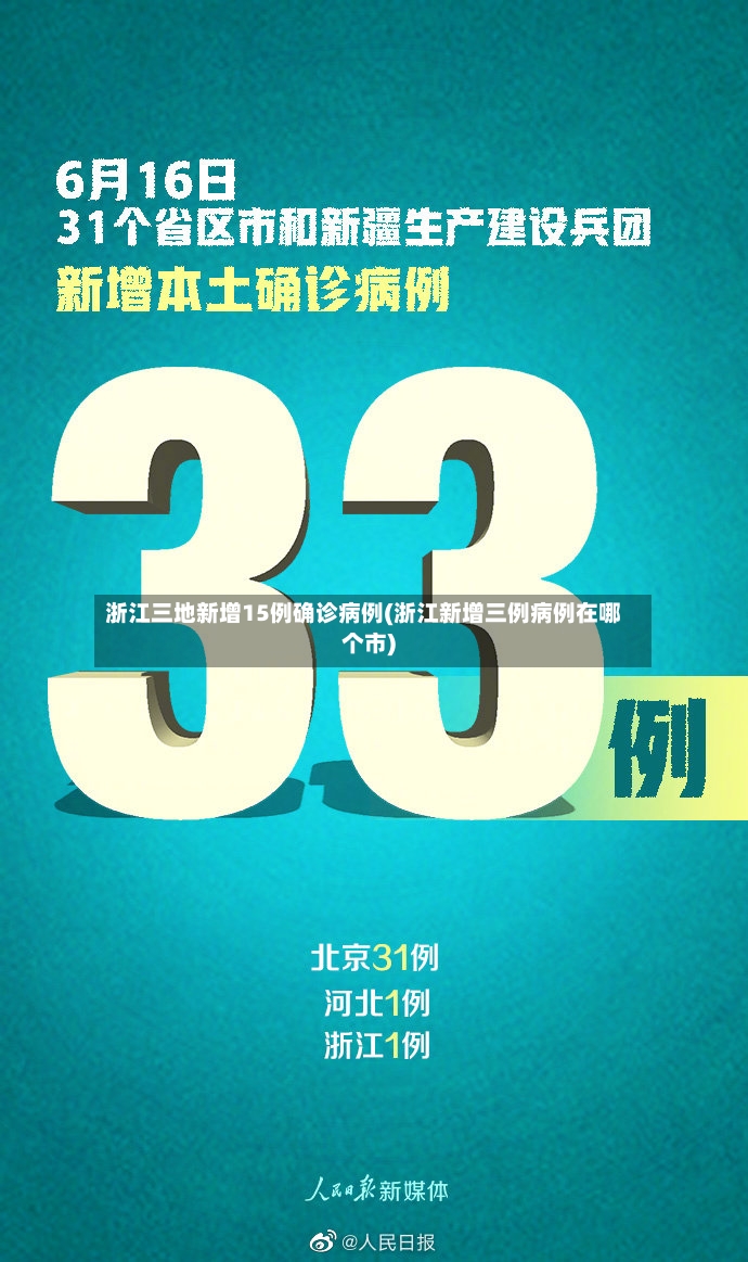 浙江三地新增15例确诊病例(浙江新增三例病例在哪个市)