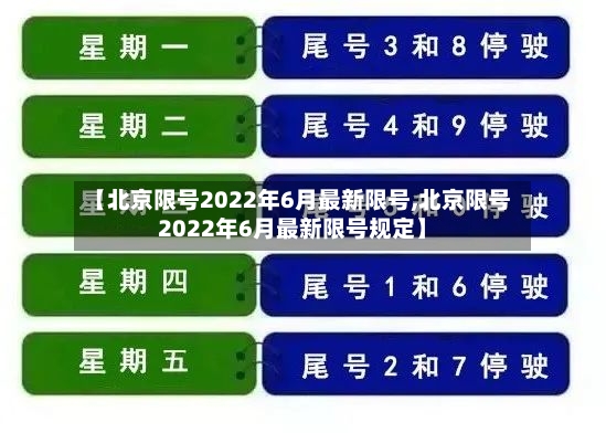 【北京限号2022年6月最新限号,北京限号2022年6月最新限号规定】-第3张图片