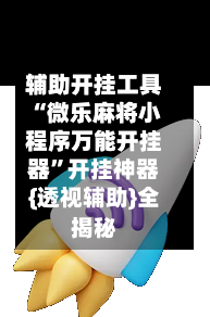 辅助开挂工具“微乐麻将小程序万能开挂器”开挂神器{透视辅助}全揭秘
