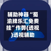 辅助神器“蜀渝牌乐汇免费挂”作弊(透视)透视辅助-第2张图片