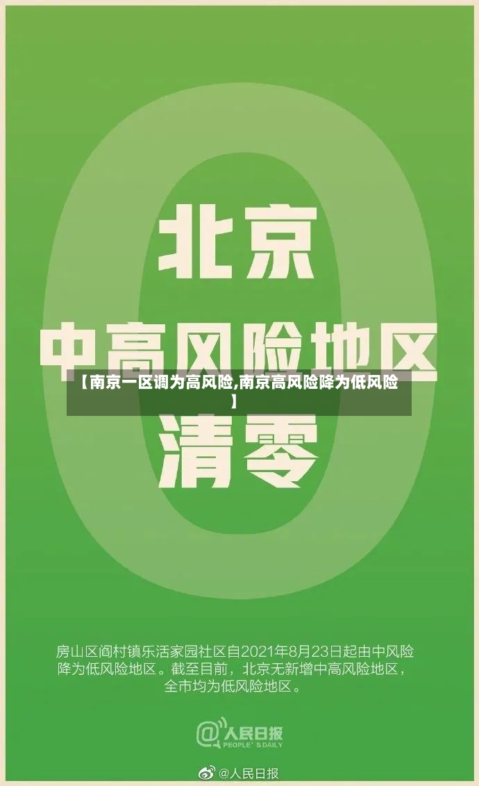 【南京一区调为高风险,南京高风险降为低风险】