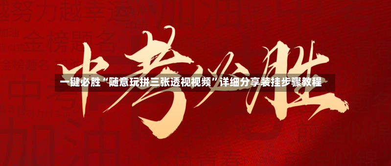 一键必胜“随意玩拼三张透视视频”详细分享装挂步骤教程-第3张图片