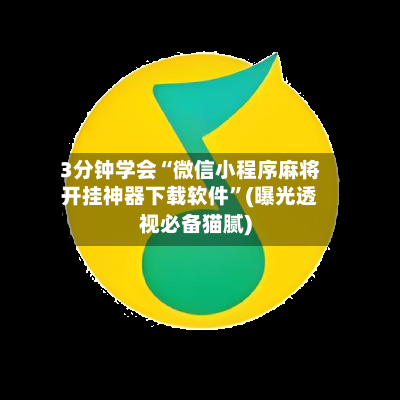 3分钟学会“微信小程序麻将开挂神器下载软件”(曝光透视必备猫腻)-第2张图片