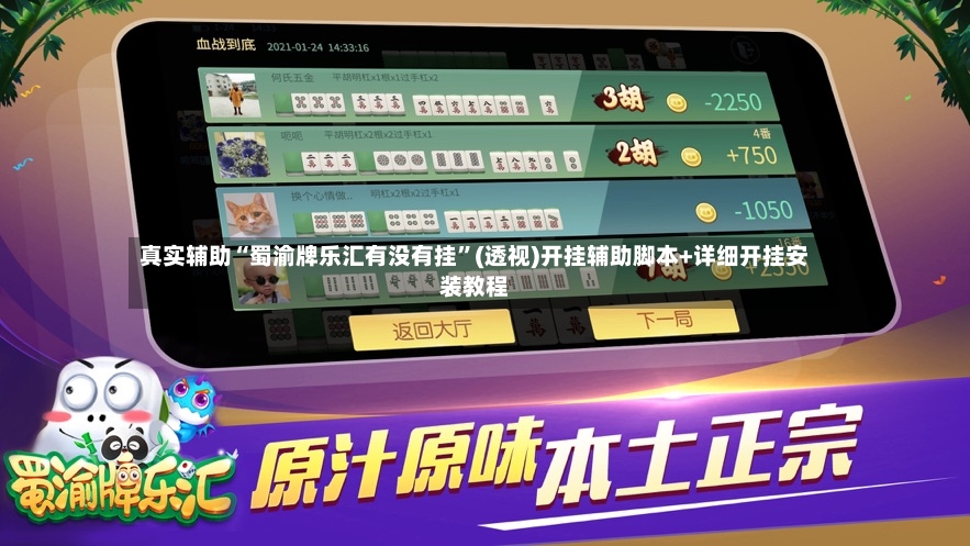 真实辅助“蜀渝牌乐汇有没有挂”(透视)开挂辅助脚本+详细开挂安装教程