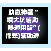 助赢神器“填大坑辅助器通用版”(作弊)辅助透视教程