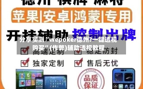 分享实测“wepoker德州?一键透视购买”(作弊)辅助透视教程-第2张图片