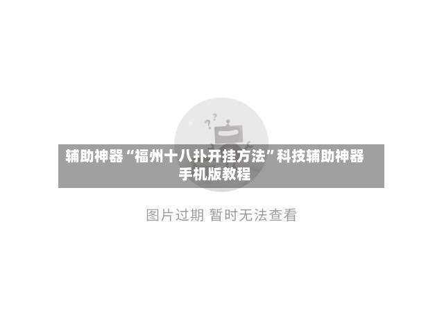辅助神器“福州十八扑开挂方法	”科技辅助神器手机版教程-第2张图片