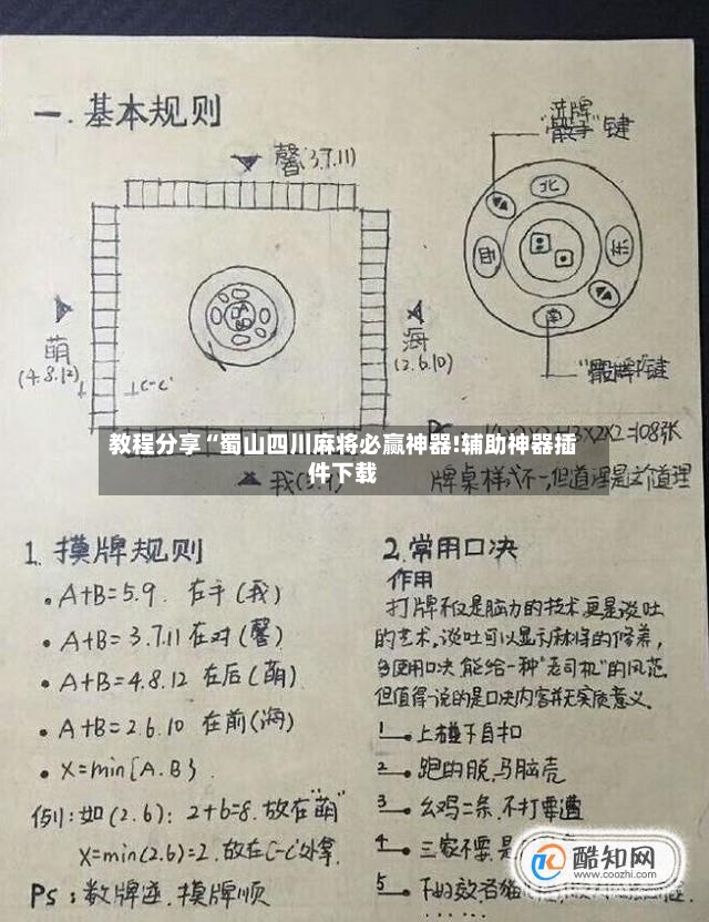 教程分享“蜀山四川麻将必赢神器!辅助神器插件下载