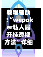 教程辅助!“wepoker私人局开挂透视方法	”详细分享装挂步骤-第2张图片