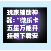 玩家辅助神器:“微乐卡五星万能开挂器下载安装	”详细透视教程-第3张图片