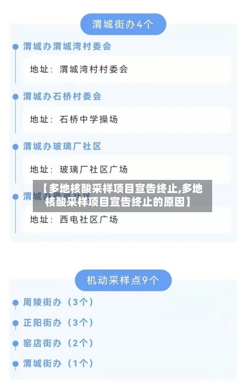 【多地核酸采样项目宣告终止,多地核酸采样项目宣告终止的原因】-第2张图片