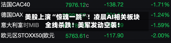美股上演“惊魂一跳”！凌晨AI相关板块全线杀跌！美军发动空袭！-第3张图片