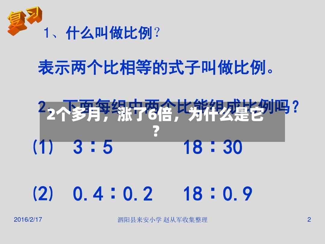 2个多月，涨了6倍	，为什么是它？-第3张图片