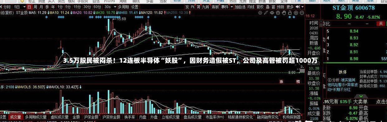 3.5万股民被闷杀！12连板半导体“妖股	”	，因财务造假被ST，公司及高管被罚超1000万-第2张图片