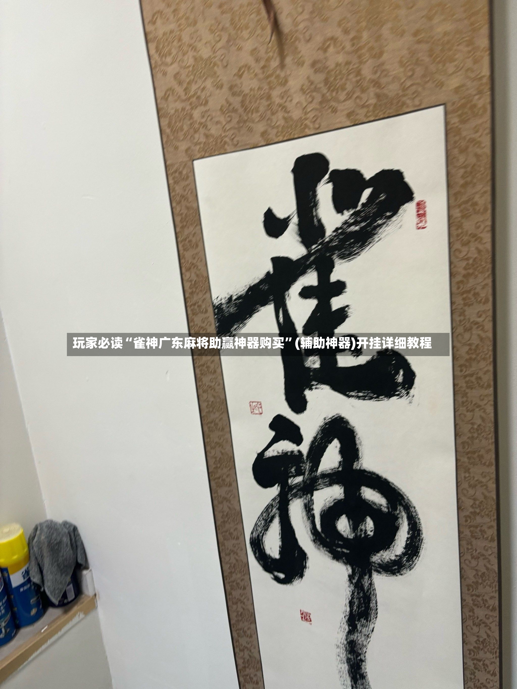 玩家必读“雀神广东麻将助赢神器购买”(辅助神器)开挂详细教程