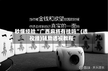 秒懂经验“广西麻将有挂吗”(透视挂)辅助透视教程