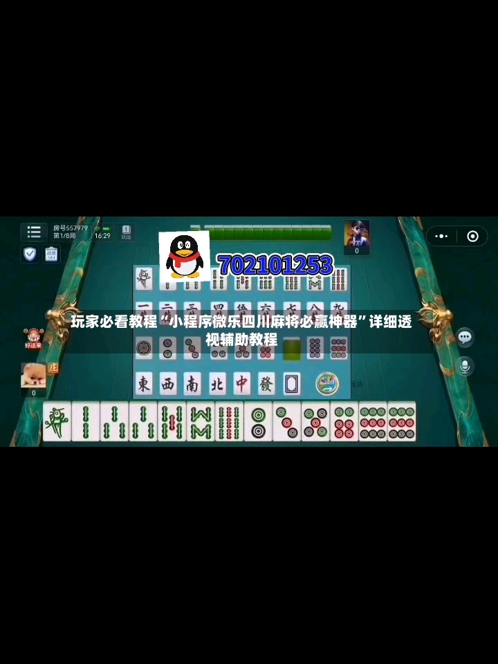 玩家必看教程“小程序微乐四川麻将必赢神器”详细透视辅助教程-第3张图片