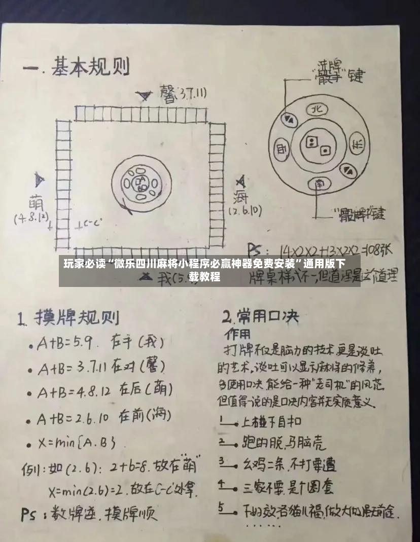 玩家必读“微乐四川麻将小程序必赢神器免费安装”通用版下载教程-第2张图片