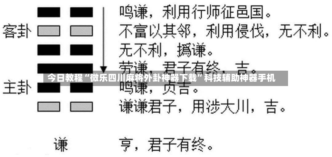 今日教程“微乐四川麻将外卦神器下载”科技辅助神器手机-第3张图片