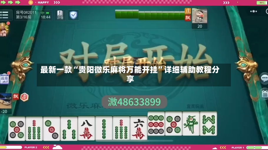 最新一款“贵阳微乐麻将万能开挂”详细辅助教程分享