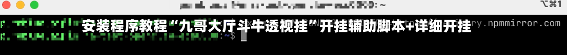安装程序教程“九哥大厅斗牛透视挂”开挂辅助脚本+详细开挂
