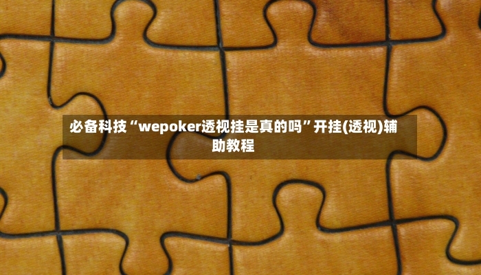 必备科技“wepoker透视挂是真的吗	”开挂(透视)辅助教程-第2张图片