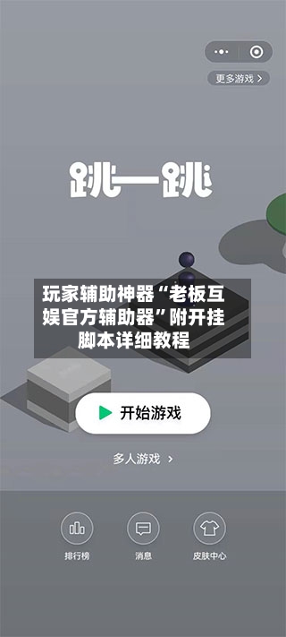玩家辅助神器“老板互娱官方辅助器	”附开挂脚本详细教程-第2张图片