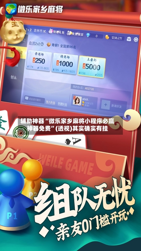 辅助神器“微乐家乡麻将小程序必赢神器免费”(透视)其实确实有挂-第3张图片