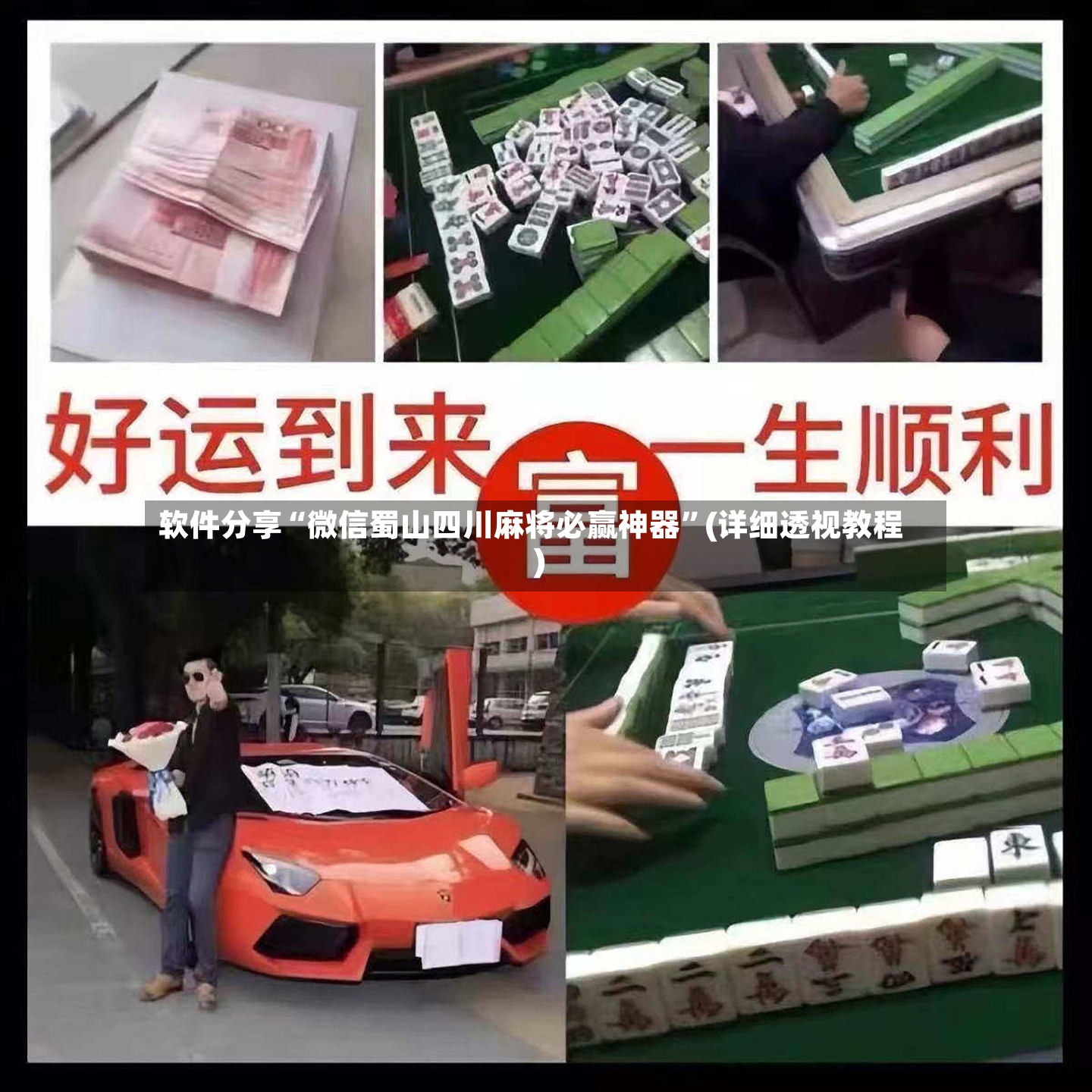 软件分享“微信蜀山四川麻将必赢神器”(详细透视教程)