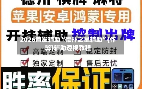 2026首发辅助“德扑之星辅助”(作弊)辅助透视教程-第2张图片