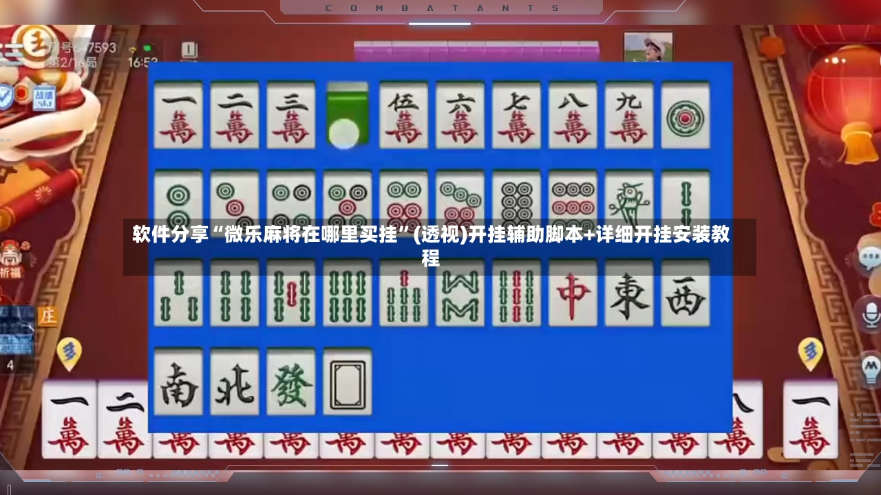 软件分享“微乐麻将在哪里买挂”(透视)开挂辅助脚本+详细开挂安装教程-第3张图片