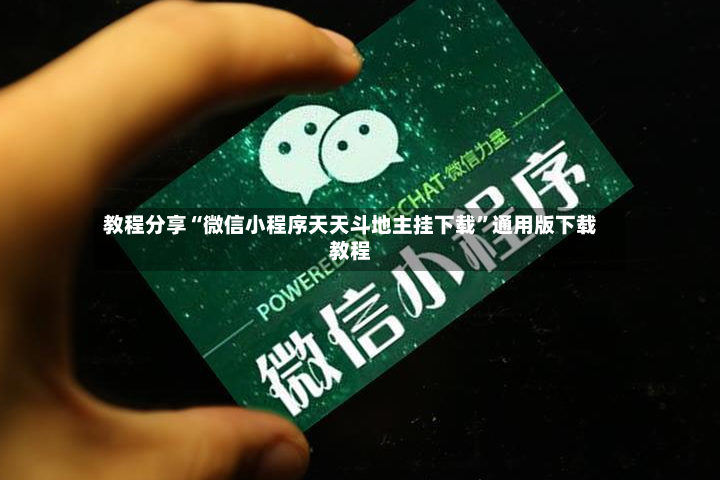 教程分享“微信小程序天天斗地主挂下载	”通用版下载教程-第2张图片