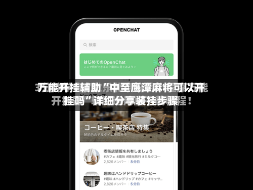 万能开挂辅助“中至鹰潭麻将可以开挂吗”详细分享装挂步骤-第2张图片