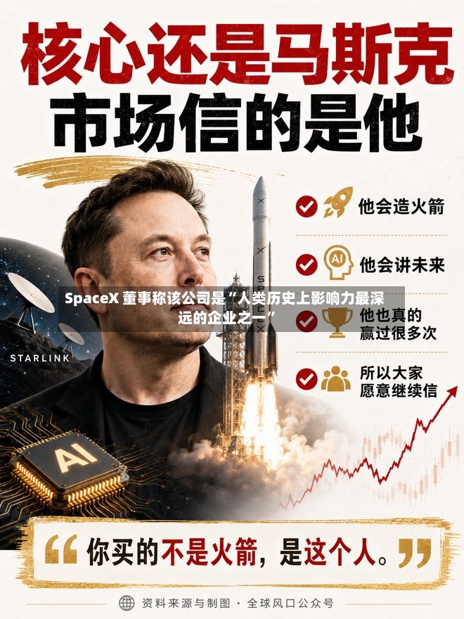 SpaceX 董事称该公司是“人类历史上影响力最深远的企业之一	”-第3张图片