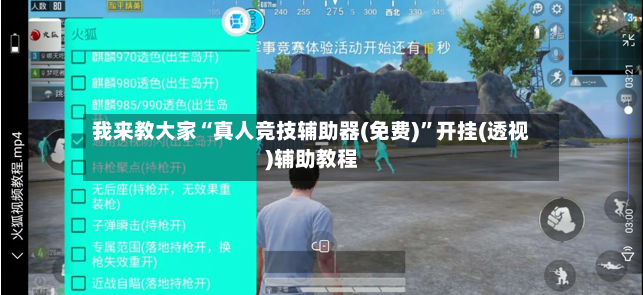 我来教大家“真人竞技辅助器(免费)”开挂(透视)辅助教程-第3张图片