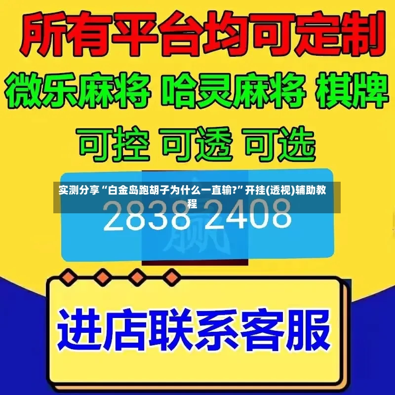 实测分享“白金岛跑胡子为什么一直输?”开挂(透视)辅助教程
