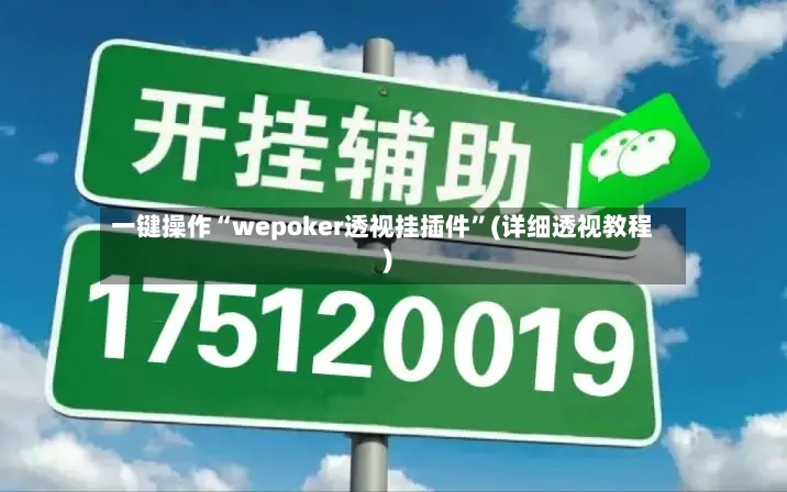 一键操作“wepoker透视挂插件”(详细透视教程)