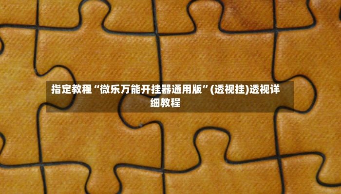 指定教程“微乐万能开挂器通用版	”(透视挂)透视详细教程-第2张图片