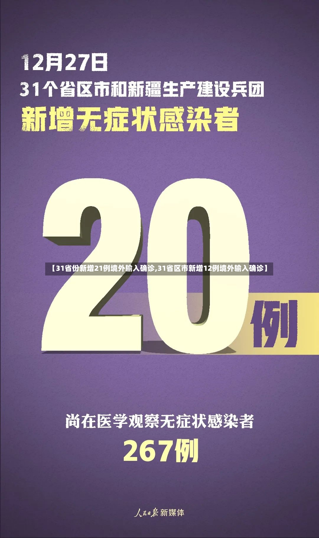 【31省份新增21例境外输入确诊,31省区市新增12例境外输入确诊】-第3张图片