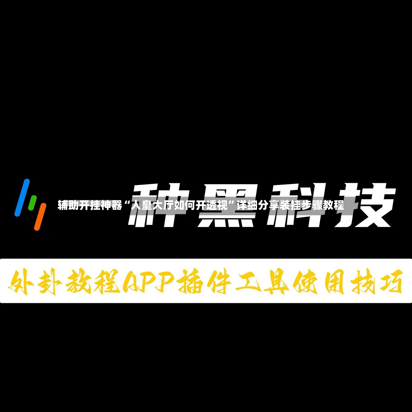 辅助开挂神器“人皇大厅如何开透视”详细分享装挂步骤教程