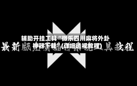 辅助开挂工具“微乐四川麻将外卦神器下载	”(详细透视教程)-第2张图片