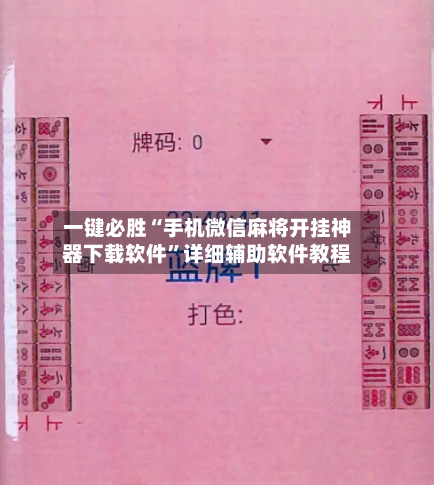 一键必胜“手机微信麻将开挂神器下载软件”详细辅助软件教程-第3张图片