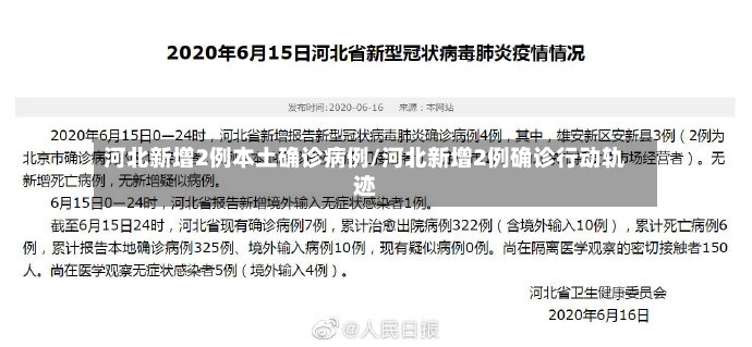 河北新增2例本土确诊病例/河北新增2例确诊行动轨迹-第2张图片