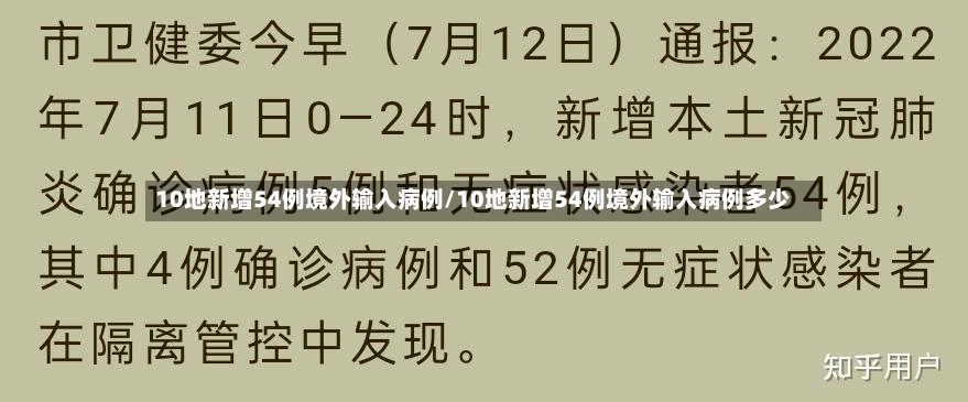 10地新增54例境外输入病例/10地新增54例境外输入病例多少
