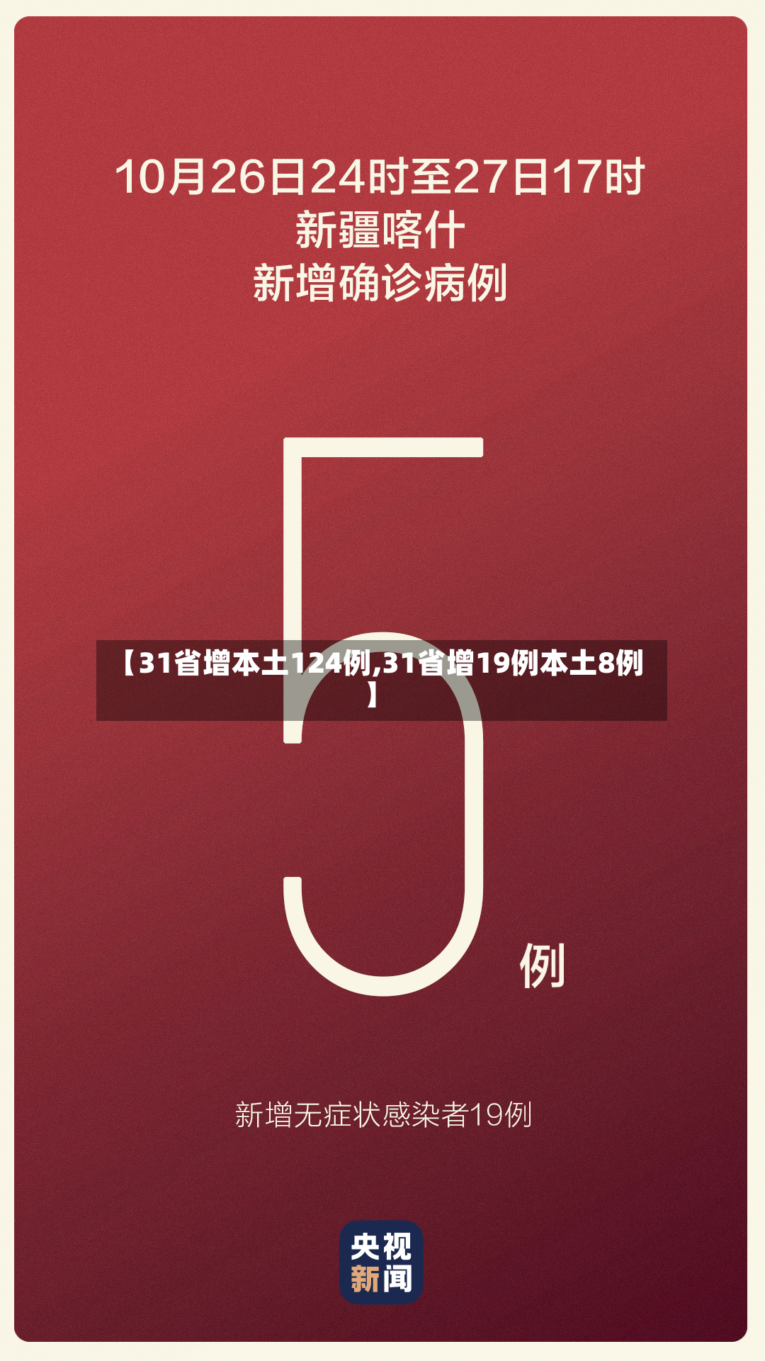 【31省增本土124例,31省增19例本土8例】