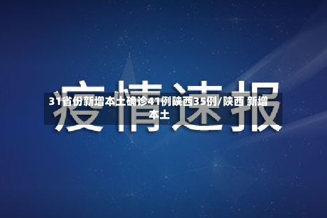 31省份新增本土确诊41例陕西35例/陕西 新增 本土-第3张图片
