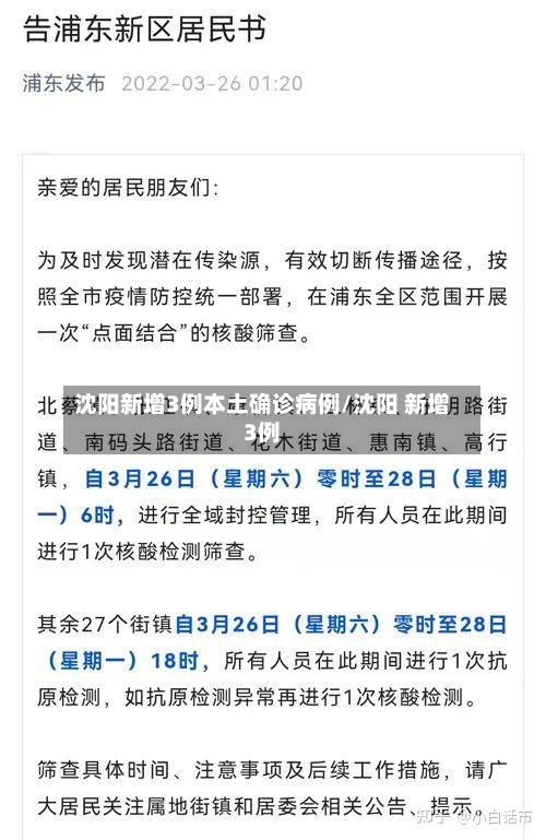 沈阳新增3例本土确诊病例/沈阳 新增3例-第2张图片