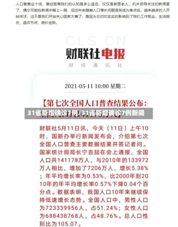 31省新增确诊7例/31省新增确诊7例新闻