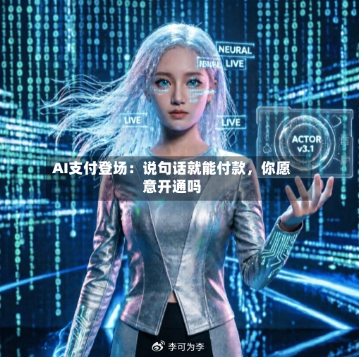 AI支付登场：说句话就能付款，你愿意开通吗-第2张图片