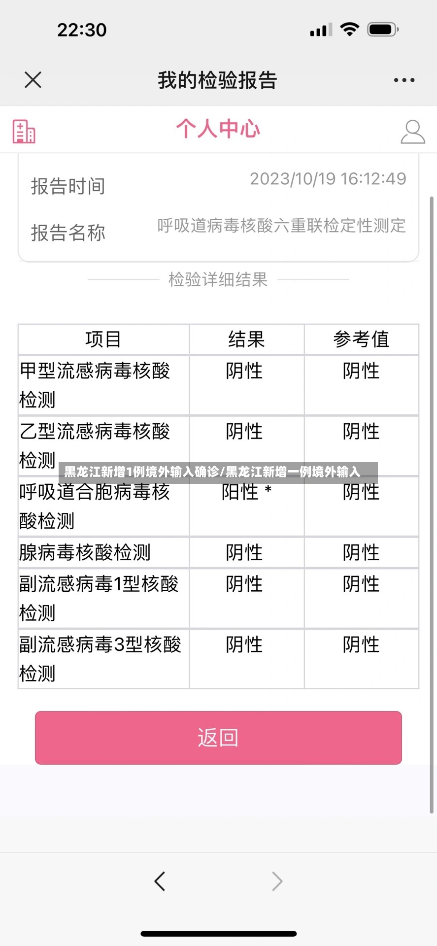 黑龙江新增1例境外输入确诊/黑龙江新增一例境外输入-第2张图片